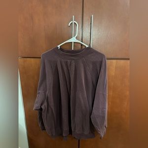 Maroon/eggplant crew neck sweater
